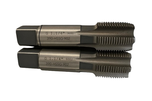 [351914/0010] Gewindebohrersatz Hand 2teilig G1 1/4"