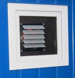[301195/0006] Abluftfenster mit Ventilator für Container, 230 V, 1500 m³/h