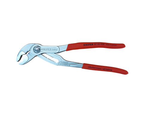 [381113/0039] Wasserpumpenzange, 250 mm, verchromt, KNIPEX, für Reinraum