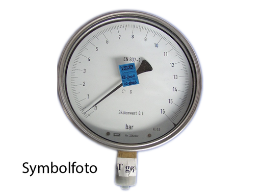 [361011/0025] Feinmess-Manometer, Vakuum,  -1 bis 1,5 bar, G 1/2" Messing, Kl. 0,6