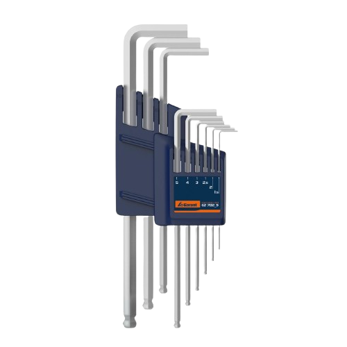 [381513/0009] Innensechskantschlüssel-Satz m. Kugelkopf, 1,5 bis 10mm / 9-teilig, für Reinraum