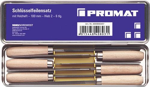 [381315/0001] Schlüsselfeilensatz 6-teilig