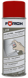 [111311/0003] Lackspray, feuerrot, Hochglanz, Förch, RAL 3000, 400 ml
