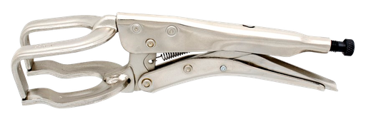 [381114/0003] Schweiß-Gripzange, 280 mm, vernickelt, für Flach- und Winkelprofile