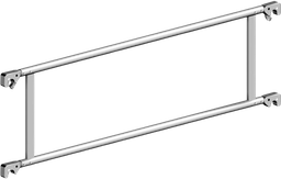 [371312/0021] Geländerrahmen, l=1,8 m h=0,5 m, Layher (1206.180)