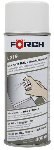 [111311/0006] Lackspray, weiß, Hochglanz, Förch, RAL 9010, 400 ml