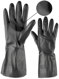 [101013/0009] Handschuhe, Neoprenehandschuhe, Gummi, säurefest, Gr.10