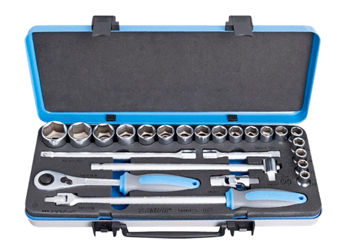 [381712/0007] Stecknuss-Satz, SW 10 bis 32 mm, 1/2" Vierkant