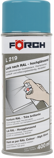 [111311/0025] Lackspray, Lichtblau, Hochglanz, Förch, RAL 5012, 400 ml