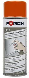 [111311/0036] Lackspray, hellrotorange, Hochglanz, Förch, RAL 2008, 400 ml