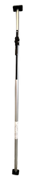 [371913/0036] Klemmbalken, Verstellbereich 2100 - 2470 mm, beidseitig rutschfeste Gummifuß