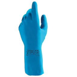 [101013/0125] Handschuhe Gummi, Latex, Haushalt, blau, Gr.9