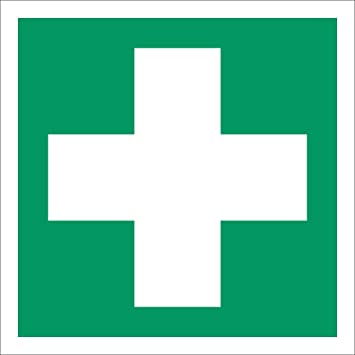 [101113/0054] Rettungszeichen (Kreuz) 200x200mm