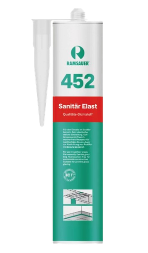 [111010/0074] Sanitär Elast 452 (Silikon transparent), 310 ml
