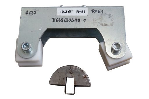 [352117/0004] Biegematrize mit Gegenhalter, Ø 10,2 mm R51, Transfluid, MB 642