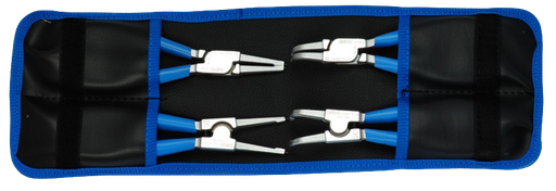 [381115/0022] Seegerringzangen-Satz, 4-teilig, 10 - 25 mm, gerade / gebogen