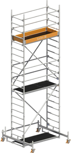 [371315/0002] Fahrgerüst, 0,75 x 1,8 m AH=6,3 m, Layher, 3204