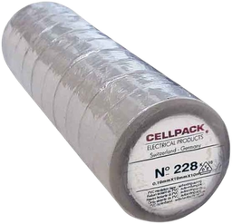 [111013/0007] Isolierband 19 mm braun selbstklebend Cellpack PVC, -10 bis + 90 °C