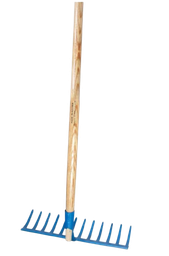 [389010/0001] Schotterrechen mit Stiel, 390 mm, 12-zinkig