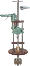 [351011/0015] Säulen-Anbohrständer, DN 65 - 200 mm, Druckluft, Hütz, 119SG Gr. 20, m. Antrieb